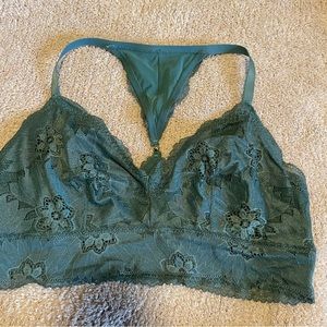 green/teal aerie bralette